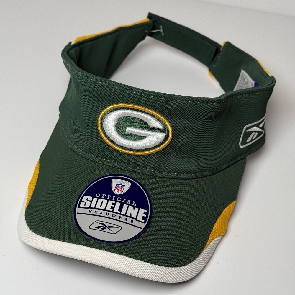 Redbox Green Bay Packers Visor Hat Official Sideline Football Embroidery New